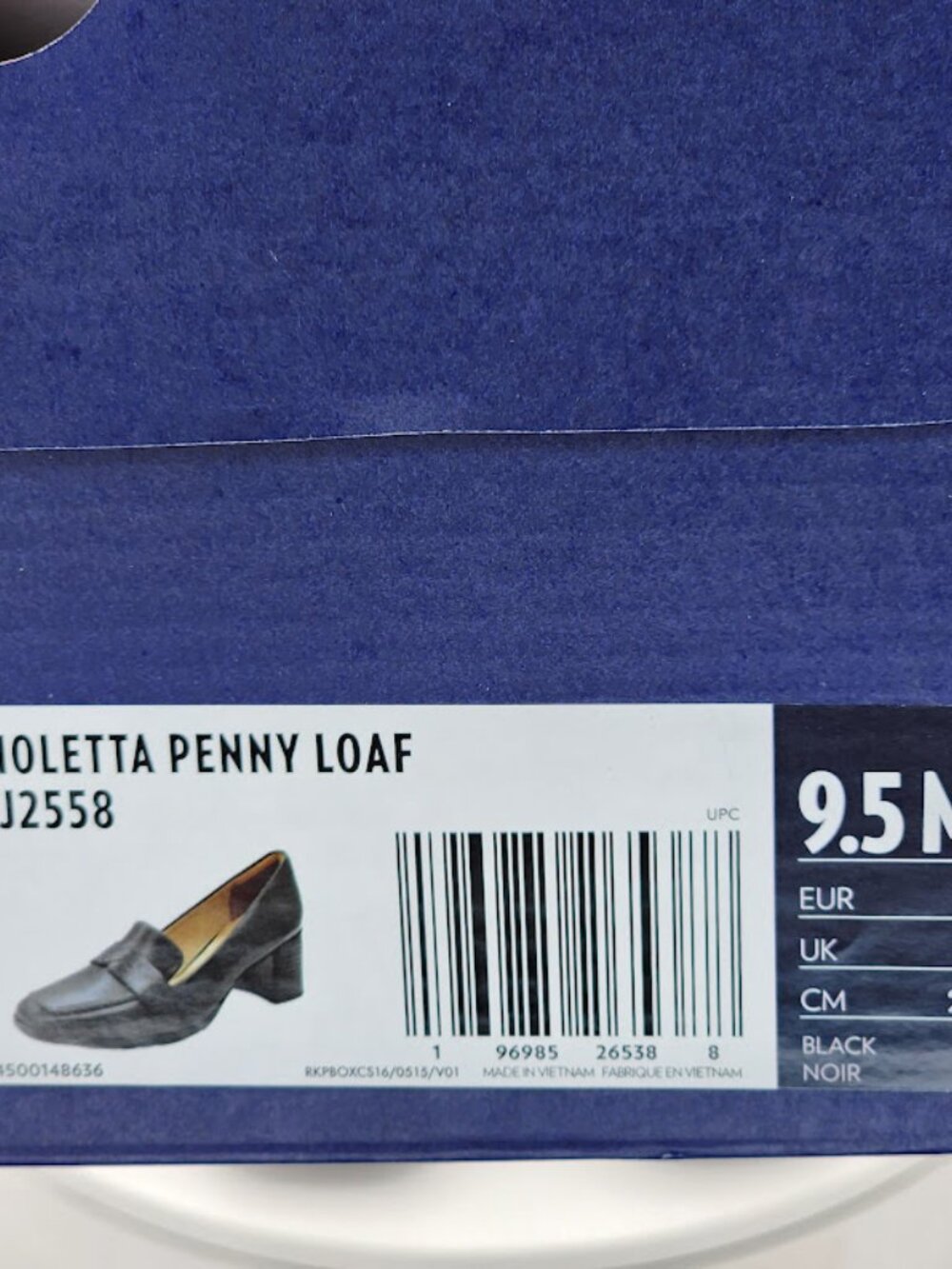 Rockport Violetta Black Penny Loafer Block Heel Pumps Women’s Size 9.5 - Picture 9 of 9
